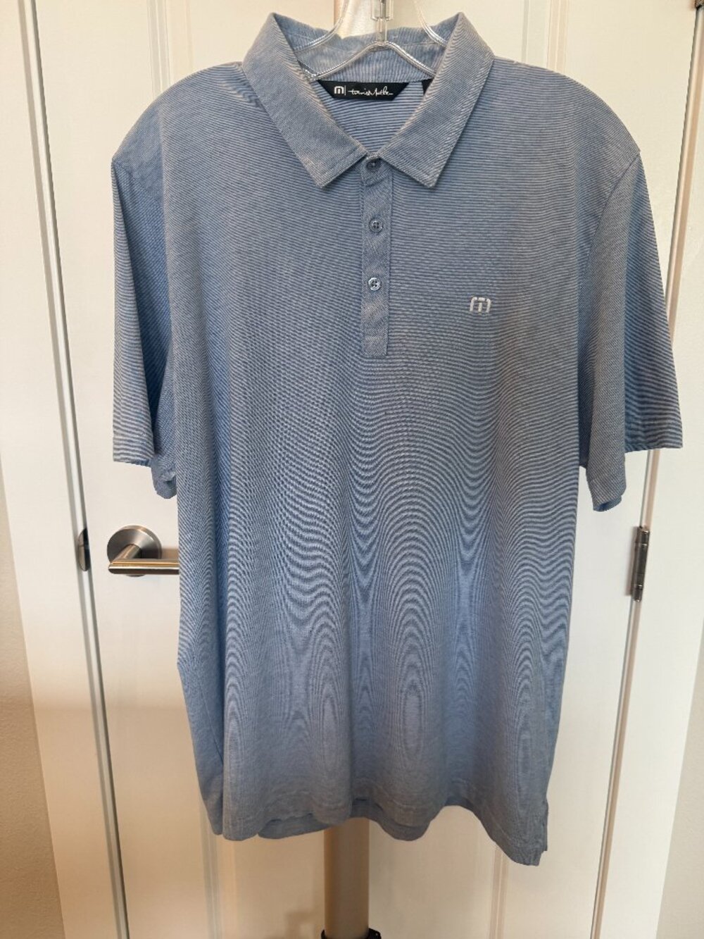 Travis Mathew Men’s Blue Zinna Golf Polo - Size XL